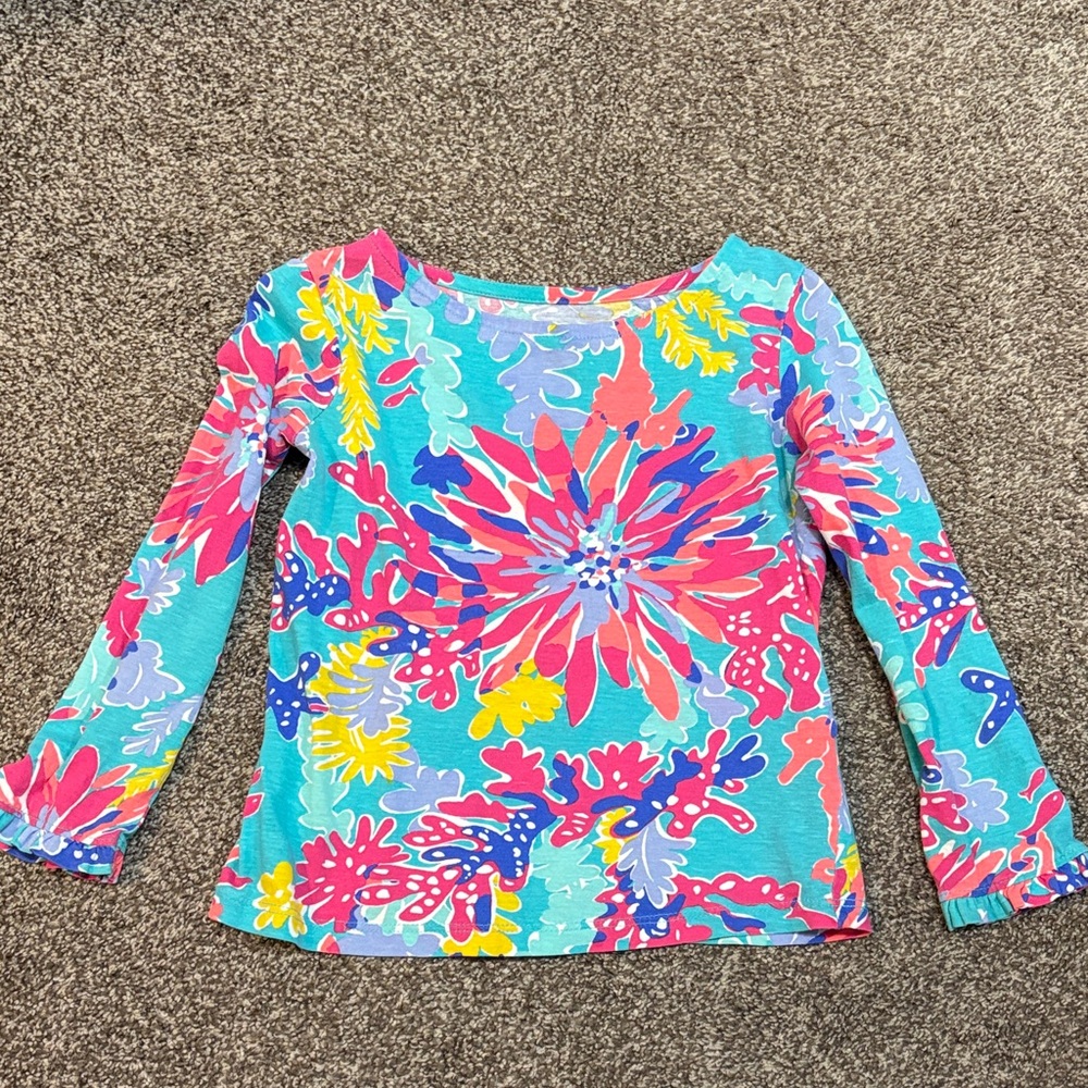 Girls 4/5 small Lilly Pulitzer long sleeve top